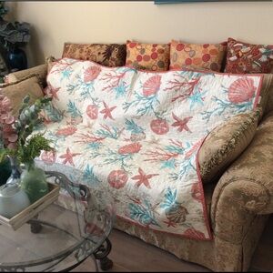 New Cotton quilted throw blanket